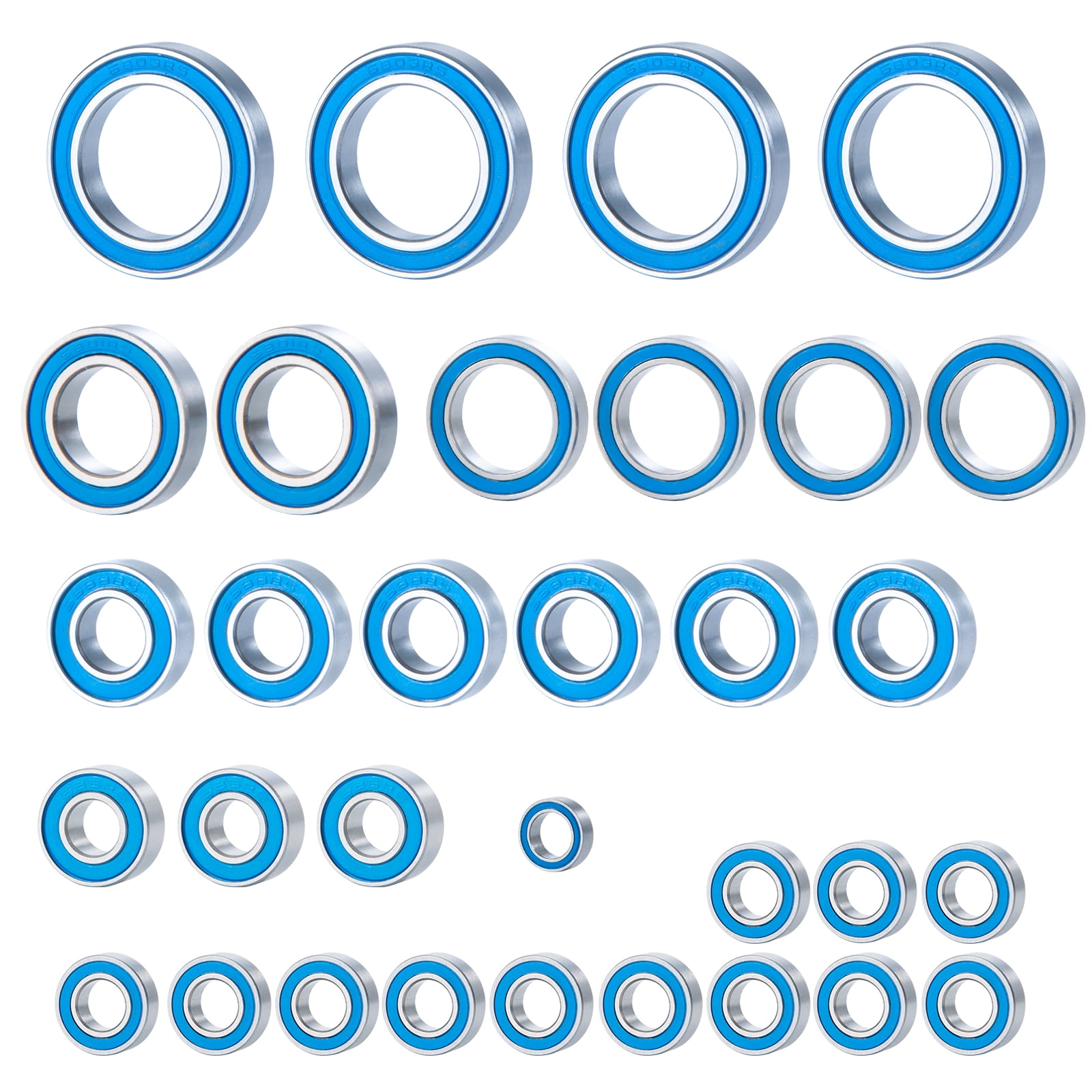 Enhanced Performance Blue Sealed 32PCS Set Ball Bearings Upgrade TRX4 TRX-4 E-Revo 2.0 - RC Parts & Accessories