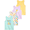 Light Blue/Yellow/Purple/White, variant on Newborn, Baby & Toddler Girl Cotton Graphic Tank Tops, 4-Pack, Sizes 0-6T