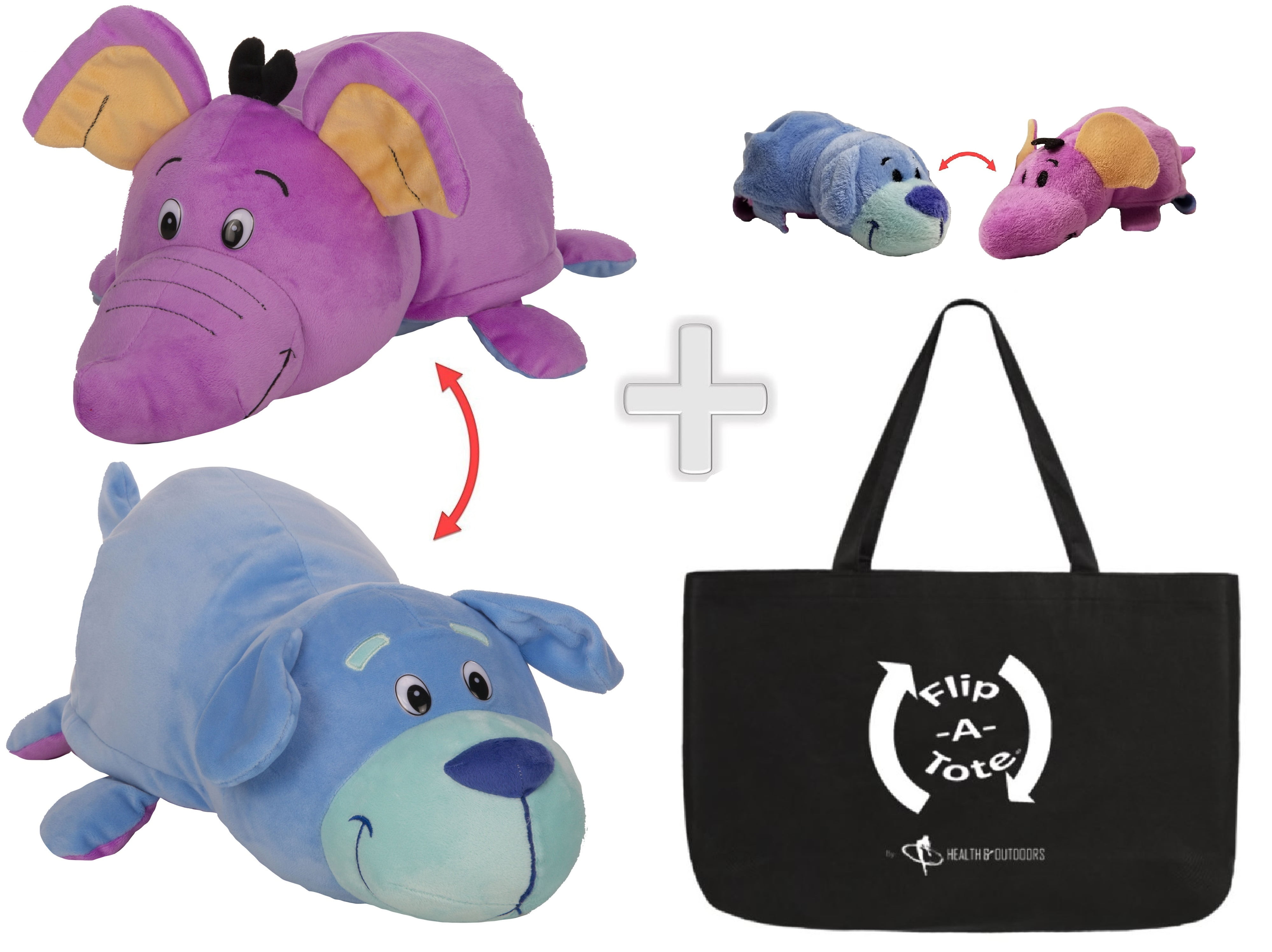stuffed animals that flip inside out