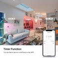 thumbnail image 4 of Bombilla LED,WiFi Smart Bulb RGB + W + C LED Vela Bombilla 5W E14 Luz Regulable Aplicación de teléfono SmartLife Meterk  Bombilla LED, 4 of 7