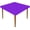 Blue-violet, variant on Square Fitted Tablecloth Saddle Brown Table Cloth Cover with Elastic Edge Washable Tablecloths for Home Party Picnic Camping, Waterproof Polyester Cloths, Fit for 36x36 Inch Tables