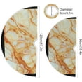 thumbnail image 3 of FMSHPON Funny Marble Xmas Christmas Tree Skirt Stand Mat for Holiday Party Decoration Indoor Outdoor 48 inches, 3 of 6