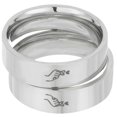 thumbnail image 1 of 1 Pair Matching Promise Rings Couples Love Rings Finger Rings for Engagement Wedding, 1 of 4