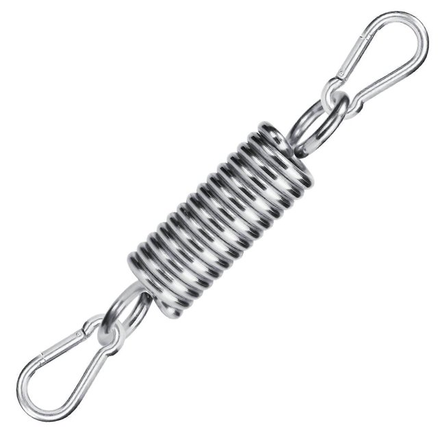 3 Pack Hammock Spring Hook, 304 Stainless Steel Spring for Hanging Chair, Outdoor Chair Swing Accessories, Spring Hook