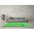 thumbnail image 3 of Ahgly Company Indoor Round Abstract Emerald Green Contemporary Area Rugs, 4' Round, 3 of 4