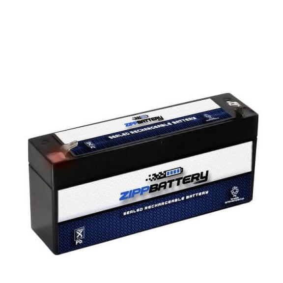 Zipp Battery 6V (6 Volt) (6 Volt) 1.3Ah 8w Sealed Lead Acid (SLA) Battery - T1 Terminals By Zipp Battery