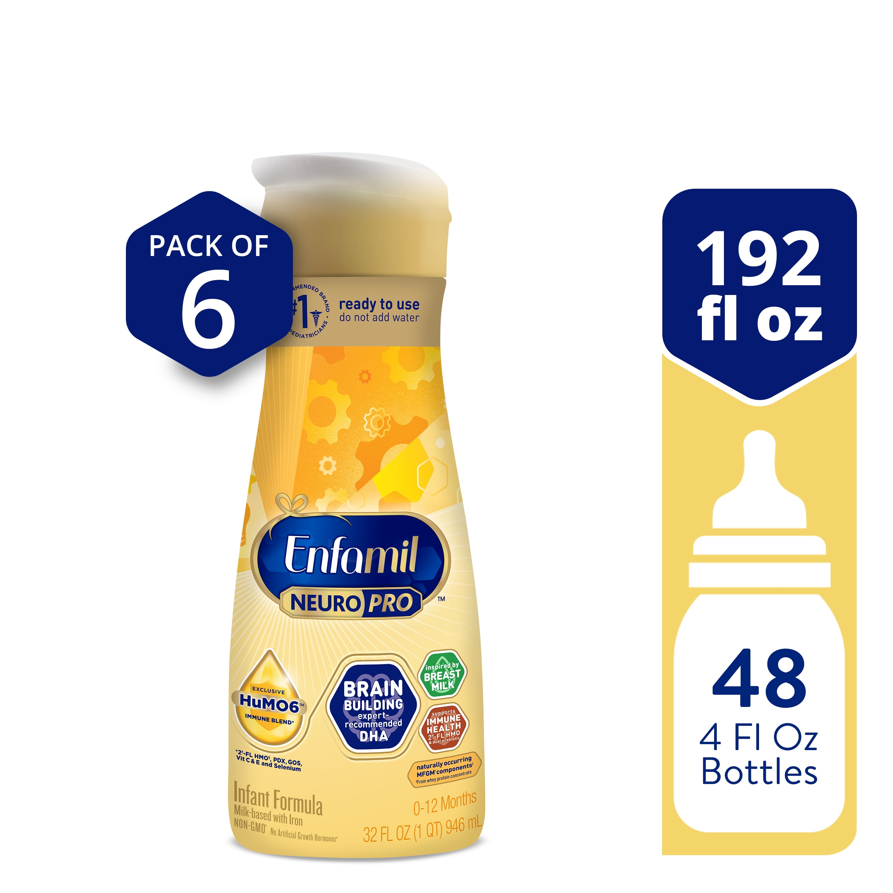 Enfamil NeuroPro Liquid Baby Formula, MFGM* 5-Year Benefit