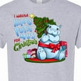 thumbnail image 4 of Inktastic I Wanna Hippopotamus for Christmas Cute Hippo T-Shirt, 4 of 5