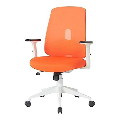 NOUHAUS Palette Chaise de Bureau Ergonomique Confortable Chaise de Bureau Ordinateur Pivotant, Lombaire Ajuster Chaise Roulante (Orange)