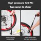 thumbnail image 4 of Bicicleta Bomba de bicicleta de aleación de aluminio Inflador de neumáticos de Likrtyny válvula Schrader Presta bomba manual de alta presión portátil accesorios de ciclismo, 4 of 7