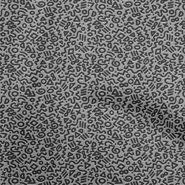 oneOone Rayon Gray Fabric Geometric Sewing Craft Projects Fabric Prints By Yard 56 Inch Wide