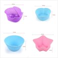 thumbnail image 2 of Chainplus Silicone Cupcake Moulds Reusable Baking Cups Nonstick Bakeware Muffin Bread Cake Molds Cupcake Baking Liners, 24-Pcs Colorful, 2 of 8