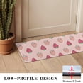 thumbnail image 3 of Red Strawberry Plants Pink Pattern Door Rugs,Washable Non Slip Door Mats Indoor,Decorative Door Mats,Entry Mat Indoor for Entrance,Bedroom,Kitchen,Bathroom,16"x47", 3 of 6