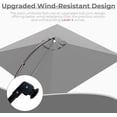 thumbnail image 3 of 10x10 FT Patio Cantilever Umbrella with Base Outdoor Large Square Tilting Offset Umbrellas for Poolside Deck (Gray, 10x10 FT), 3 of 8
