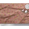 thumbnail image 3 of Soimoi Rayon Fabric Leaves,Butterfly & Flower Floral Print Fabric by Yard 42 Inch Wide, 3 of 3