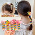 thumbnail image 2 of Bandas de goma elásticas para niña, 2 piezas, lazos para el pelo de alambre para teléfono, diademas en espiral, cuerda para el pelo, Coleta, accesorios para el cabello, 2 of 5