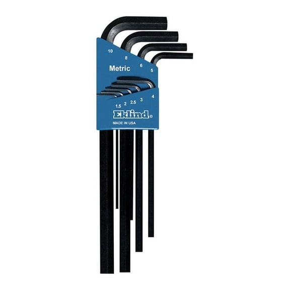 Eklind Tool Eklind Hex-L 1.5-10 mm Metric Long Arm Hex L-Key Set 9 pc