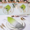 thumbnail image 2 of Green Gray Ombre Cloth Napkins, Modern Gradient Abstract Art Washable and Reusable Dinner Napkins Set of 6, Table Napkin for Kitchen Party Birthday Wedding Hotel Housewarming 20"x20", 2 of 8