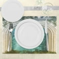 thumbnail image 3 of Ambesonne Forest Place Mats Set of 4, Door Stars, Standard Size, Blue Beige, 3 of 6
