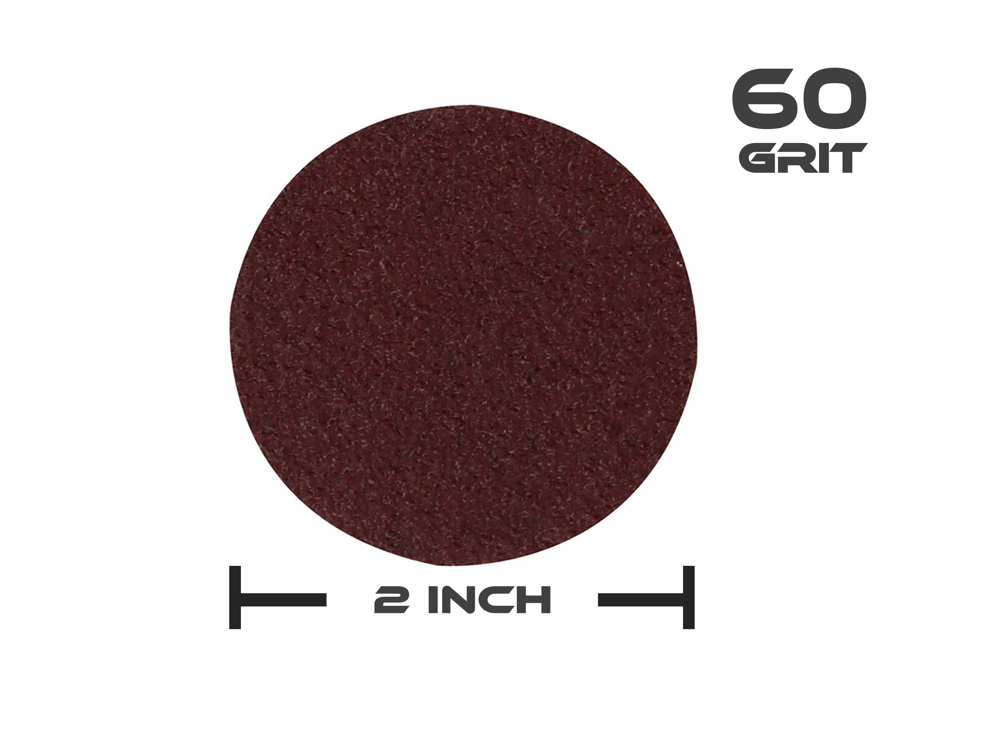 ABN Aluminum Oxide Roloc Abrasive Sanding Discs 50-Pack 2” Inch Metal Wheels for Surface Prep and Finishing 120 Grit 