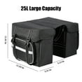 thumbnail image 4 of Bicycle Rear Rack Bag - 25L Large Capacity Bike Trunk Bag with Reflective Strips, Anti-Tear Polyester, Stable Hooks & Straps for Commuting, Touring, Shopping, 4 of 7