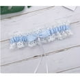 thumbnail image 3 of Women Girls Costume Accessories Stocking Ring Wedding Accessories Leg Ring Bow Leg Loop Lace Garter SKY BLUE, 3 of 7