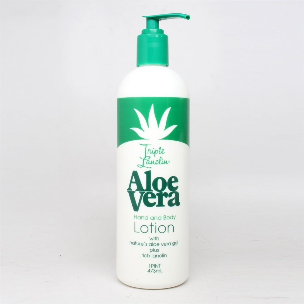 TRIPLE LANOLIN Aloe Vera Hand & Body Lotion 16 oz