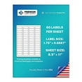 thumbnail image 2 of Premium Label Supply White Sticker Return Address Labels – 1-3/4” x 2/3" – Laser/Inkjet Compatible – (60 Labels/Sheet), 1000 Sheets – 60,000 Total Adhesive Labels, 2 of 2