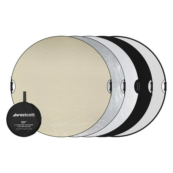 Westcott Illuminator 50" QuickGrip 5-In-1 Reflector