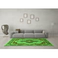 thumbnail image 3 of Ahgly Company Indoor Round Oriental Green Industrial Area Rugs, 7' Round, 3 of 4