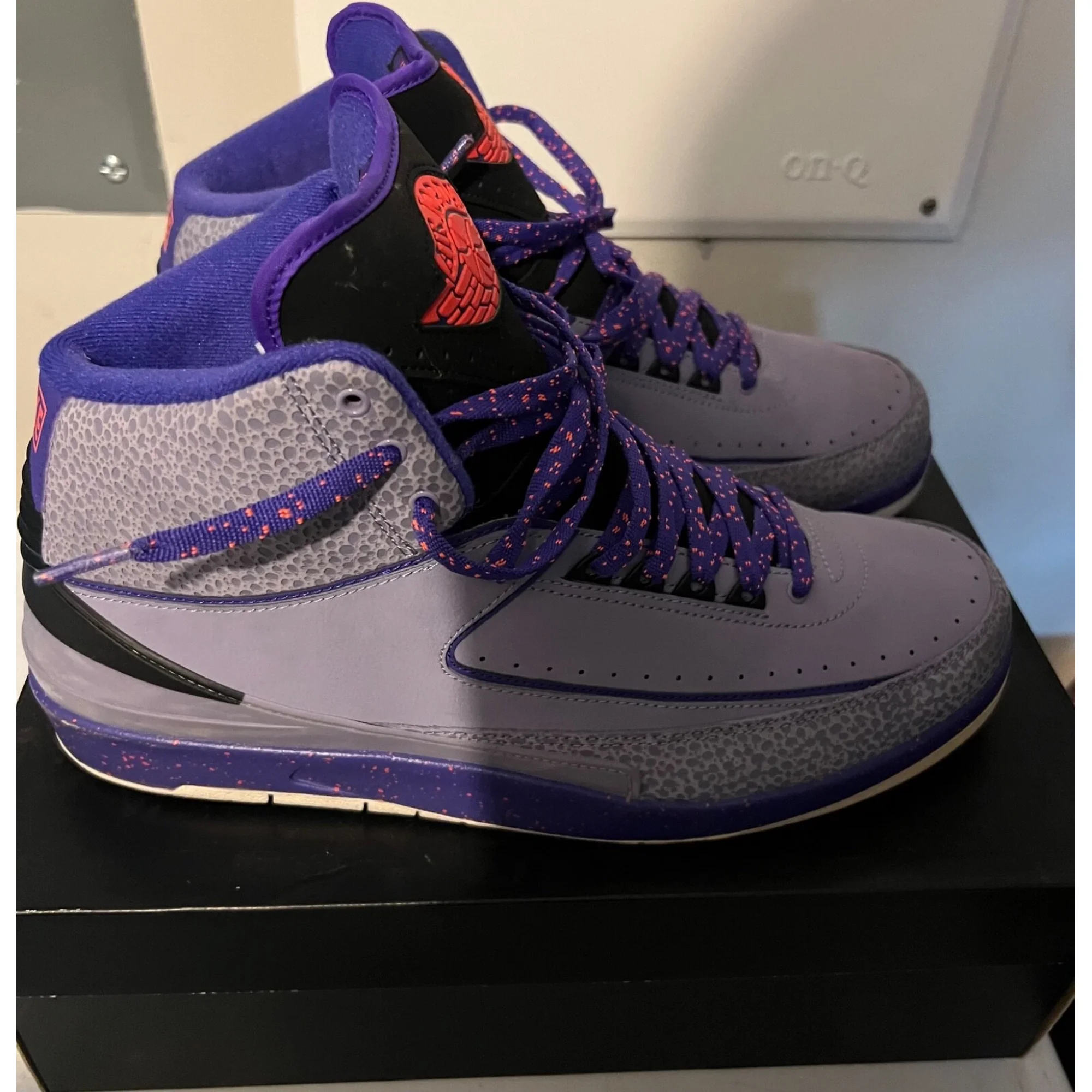 Air Jordan Retro 2 Iron Purple 385475-553 SZ 14 (WORE ONCE