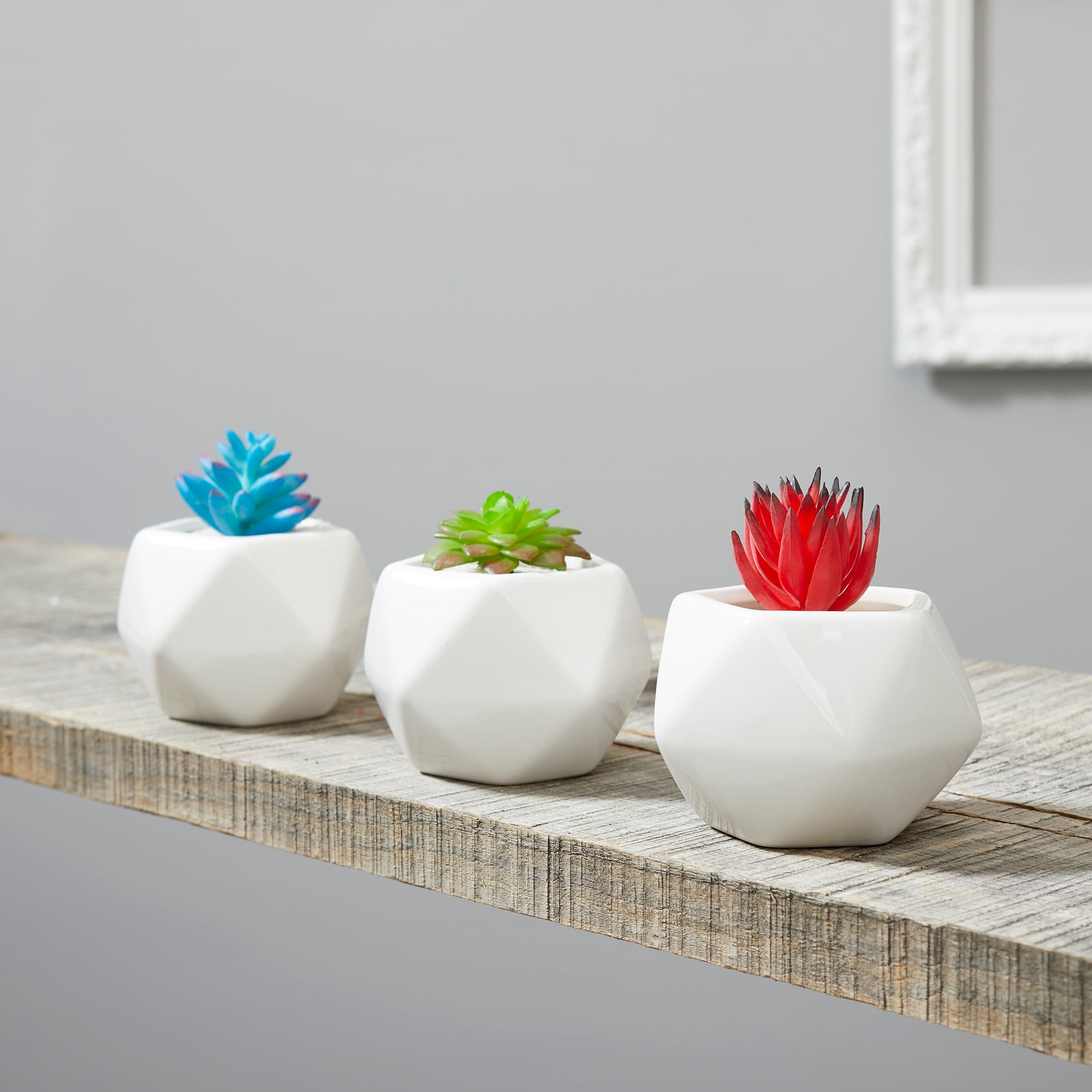 (3 pack) Mainstays Artificial Succulent Pick 1.5 inch x 5.25 inch Red