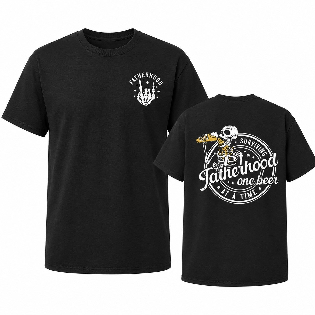 Fatherhood Graphic T-Shirt, Unisex Classic Fit Cotton Tee