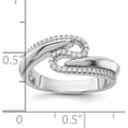 thumbnail image 5 of Sterling Silver Rhodium-Plated Fancy Cz Ringsize 6 (Width 9.2) - Jbsp, 5 of 5
