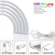 thumbnail image 4 of Letrero de luz de neón para dormitorio - Luz nocturna LED alimentada por batería o USB - Letrero iluminado para Navidad, fiestas, bares (Arcoíris), 4 of 5