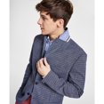 thumbnail image 3 of TOMMY HILFIGER Men's Modern-Fit Check Sport Coat Blue/Brown $295 B4HP (Regular,Regular,38), 3 of 8