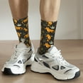 thumbnail image 6 of Hirioo Funny Fox by the Field Pattern Adult Middle Tube Socks Breathable Sock Non-Pilling,Contrasting Color Design, 6 of 6