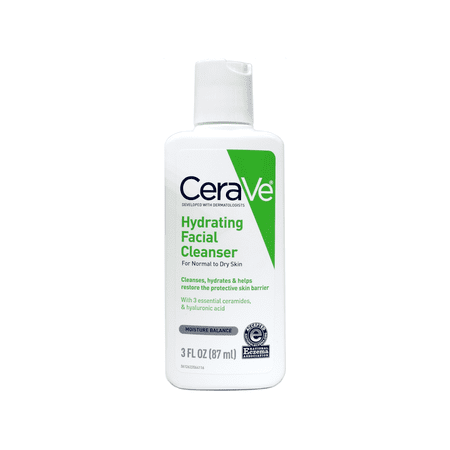 CeraVe Hydrating Facial Cleanser for Normal to Dry Skin 3 fl oz