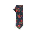 thumbnail image 1 of bar III Mens Rose Tartan Plaid Self-tied Necktie navygrn One Size, 1 of 1