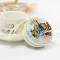 thumbnail image 3 of stanreset Cute Round Headset Box Landscape for Zipper Coin Purse Key Storage Wallet Pouch Bag Gift 4 1Set, 3 of 4