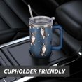 thumbnail image 7 of Cute Canine Design 40oz Water Bottle - BPA Free Dog Lovers Tumbler with Handle & Straw - Gift for Women Coffee Mug, 7 of 7