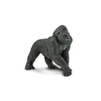 Safari Ltd. Lowland Gorilla Figurine - Lifelike 4.25" Primate Figure - Educational Toy for Boys, Girls, and Kids Ages 3
