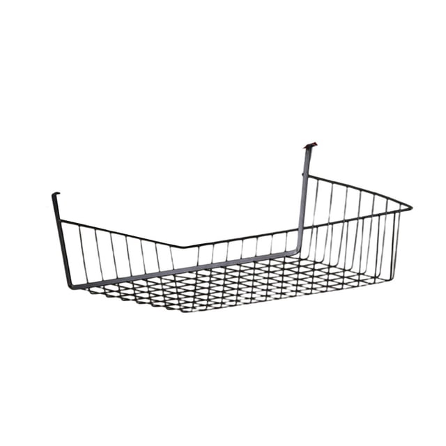 Naiovety Cesta de almacenamiento para estantería de armario, organizador de armario de malla, soporte para mesita de noche para el hogar, sala Organizadores de utensilios de cocina Negro