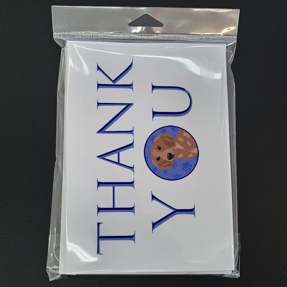 Chihuahua Red #2 Thank You Greeting Cards and Envelopes Pack of 8 7 in x 5 in
