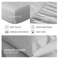 thumbnail image 4 of Ultra-Soft Microfiber Sheet Set - Double Brushed - Wrinkle Free - 4 Pieces Set (Twin, Grey), 4 of 6