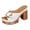 White, variant on Women's Patent Leather Backless Platform Sandals Chunky Heel Open Toe Slide Non Slip Casual Summer Mule Dress Shoes Black Size 7.5