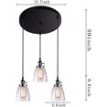 thumbnail image 2 of Chandeliers,E27 Creative The Bar Restaurant Aisle Decorative Lighting,Vintage Style Personality Glass Ball Chandelier/Round My Lux Decor Round, 2 of 12
