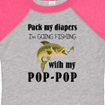 thumbnail image 4 of Inktastic Pack My Diapers I Am Going Fishing with Pop-pop Boys or Girls Baby Bodysuit, 4 of 5