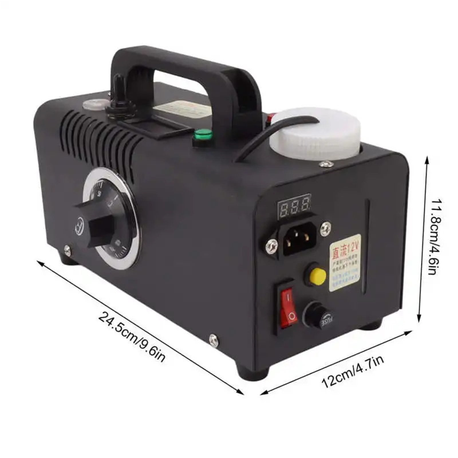 12V Mite Spray Fog Machine With Handle Iron Outdoor Electric Smoke Machine For Mite Bees Removal 250W ,Simple and Efficient