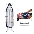 thumbnail image 4 of HELLHERO Easy Installation 15x54 Ironing Board Cover and Pad - Elastic Edge, Applicable Standard Size Iron Board Cover, Stain Resistant, Setup for Effortless Ironing Experience, Stars and stripes, 4 of 5
